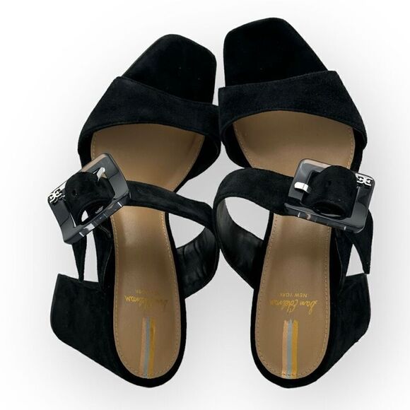 Sam Edelman Dalton chunky block Sandal/Heels Black Womens 7 - Picture 7 of 10